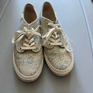 Vans Women's Sneakers in Light Blue and White